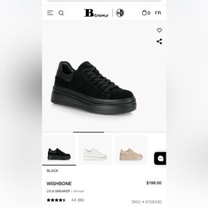 Wishbone Lyla Sneaker Black Suede